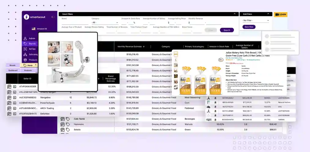 SmartScout Product Database